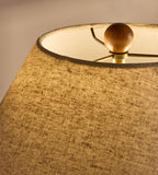 Oak Base Table Lamp with Antiqued Brass - Erhaus product image 5