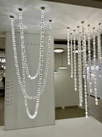 Creative Glass Pearl Necklace Pendnat Chandelier for Living / dining Room / staircase