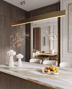 Nordic Minimalism Long Dining Table Pendant Light Antique Gold LED Creative Light for Kitchen Island / bar