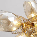 Glass Chandelier Italian Light Luxury Light for Dining Room / living Room