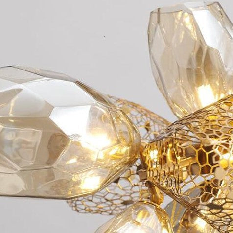 Glass Chandelier Italian Light Luxury Light for Dining Room / living Room
