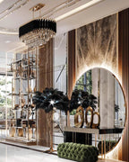 Modern Luxury Multi-Tier Oval / round Crystal Tiered Chandelier