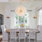 Clear Pallina Chandelier 28"