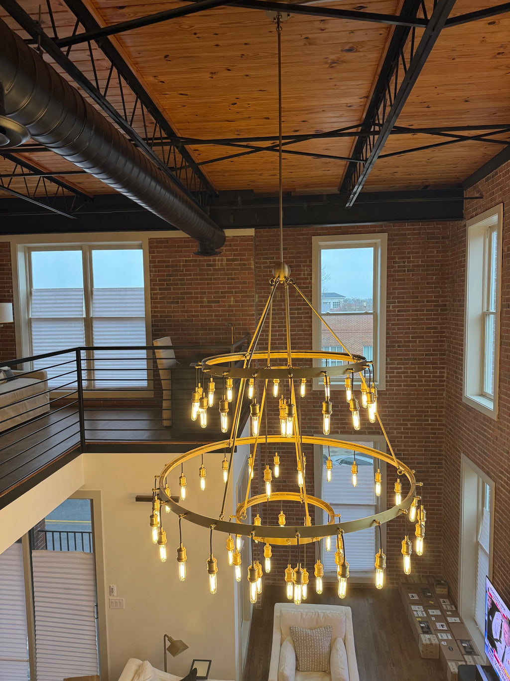 Retro-Inspired Metal Pendant Light Chandelier for Living Room / bedroom / staircase / villa