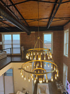 Retro-Inspired Metal Pendant Light Chandelier for Living Room / bedroom / staircase / villa