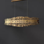 Clemo Island Gold Chandelier in Stainless Steel