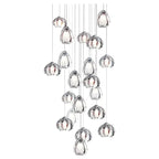 Modern Nordic Style Hand Blown Glass Pendant Crystal Chandelier for Dining Room / living Room / stairwell