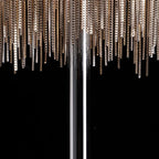Alisa Luxury Hardware Aluminum Chain Tassel Floor Lamp(single-Layer / double-Deck)