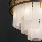 Marble Alabaster Lorry Multi-Layer Classic Chandelier
