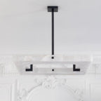 Glacera Square Alabaster Chandelier