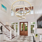 Primary Crystal Multi Rings Chandelier