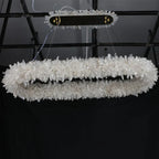 Modern Round / oval / linear / square Natural Crystal Chandelier