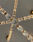 Creative Glass Pearl Necklace Pendnat Chandelier for Living / dining Room / staircase