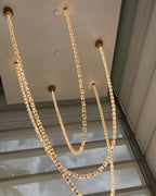 Creative Glass Pearl Necklace Pendnat Chandelier for Living / dining Room / staircase