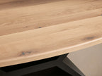 Jacob Oval Dining Table with Vertex Base in Flax Oak