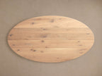 Jacob Oval Dining Table with Vertex Base in Flax Oak