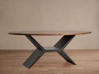 Jacob Oval Dining Table with Vertex Base