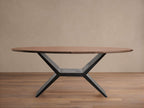 Jacob Oval Dining Table with Vertex Base