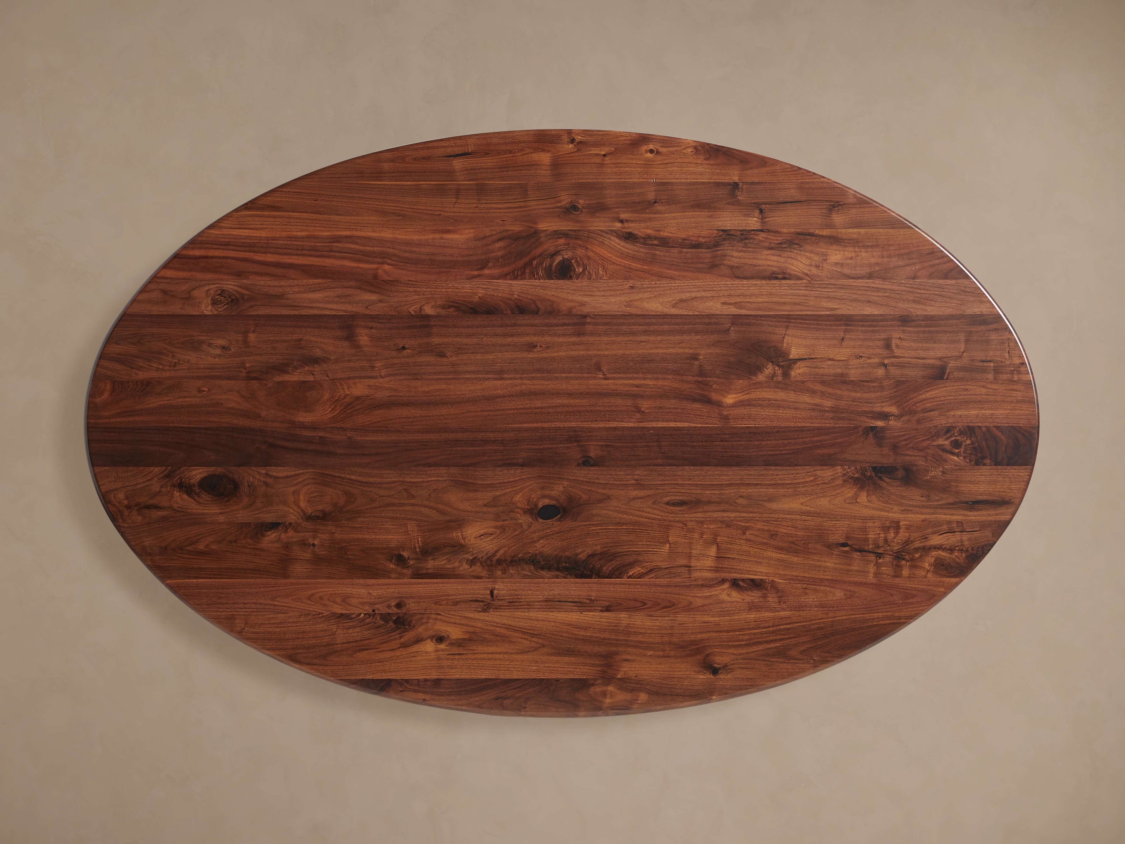 Jacob Oval Dining Table with Vertex Base