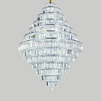 Chrome / Silver / Gold Extra Large Chandelier for Foyer Living Room Staircase Crystal Ceiling Lighting