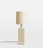 Oatmeal Ceramic Table Lamp with Linen Shade - Erhaus product image 1
