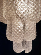 Murano Chandelier – Drop – 75 Glasses – Transparent
