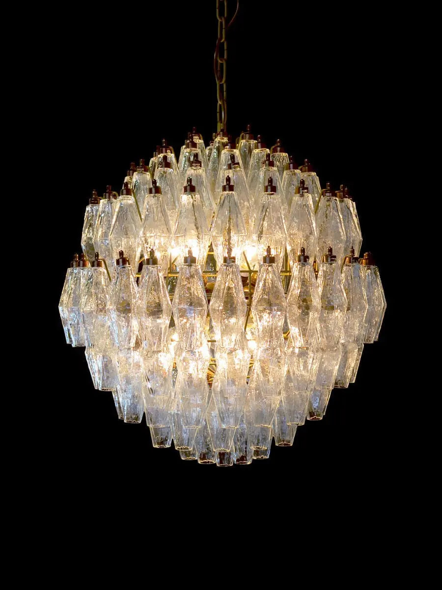 Murano Chandelier – 140 Glasses – Transparent