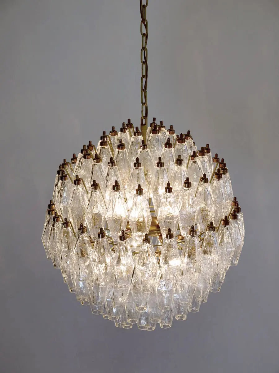 Murano Chandelier – 140 Glasses – Transparent