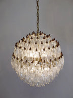 Murano Chandelier – 140 Glasses – Transparent
