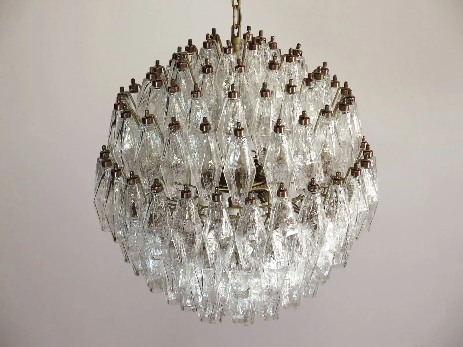 Murano Chandelier – 140 Glasses – Transparent