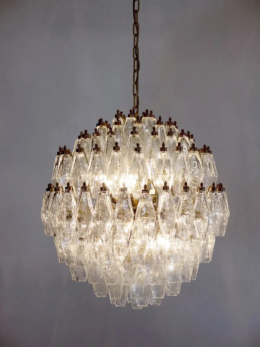 Murano Chandelier – 140 Glasses – Transparent