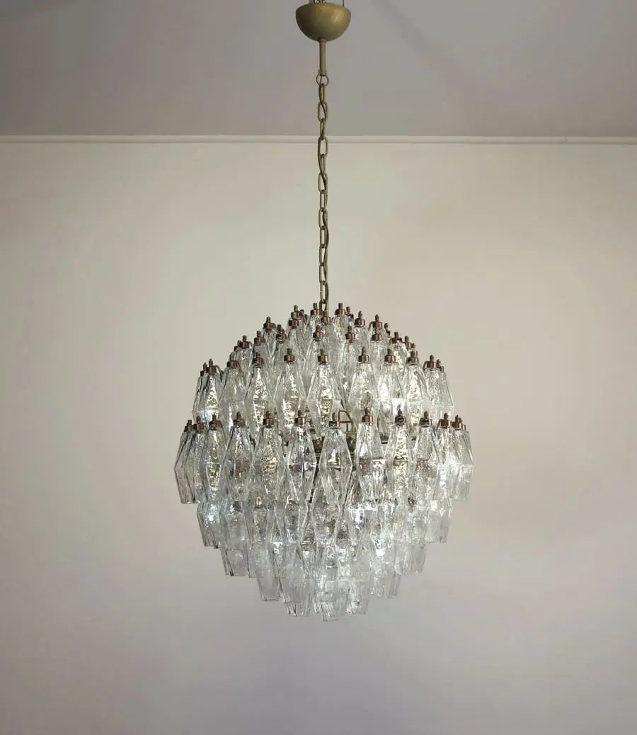 Murano Chandelier – 140 Glasses – Transparent