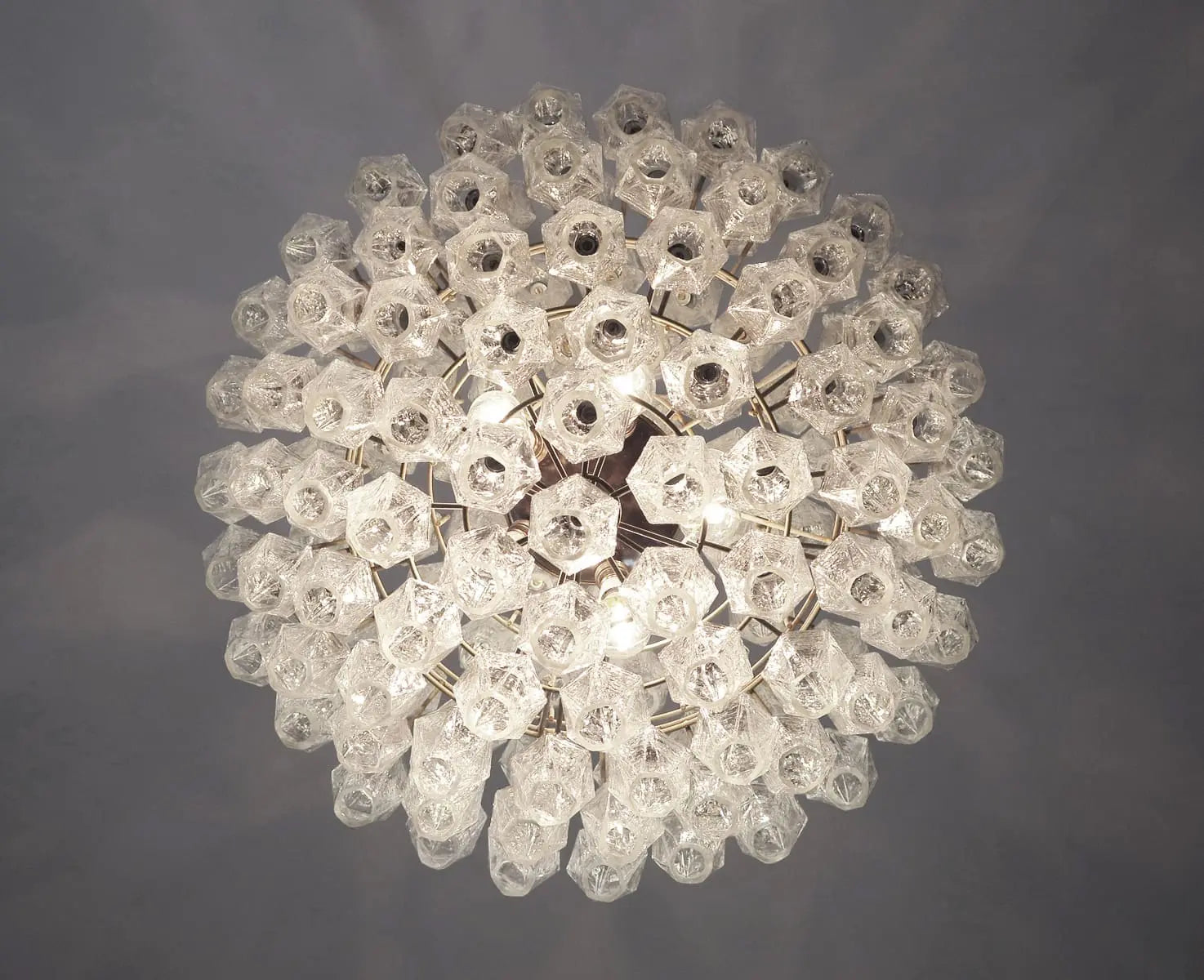 Murano Chandelier – 140 Glasses – Transparent