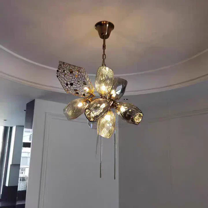 Glass Chandelier Italian Light Luxury Light for Dining Room / living Room