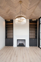 Modern Round Glass Rods Chandelier for Living / dining Room / bedroom