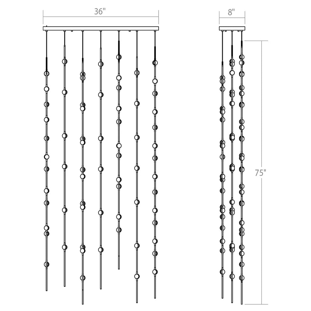 Art Design Creative Constellation Chandelier for Foyer / staircase / high-Ceiling Space