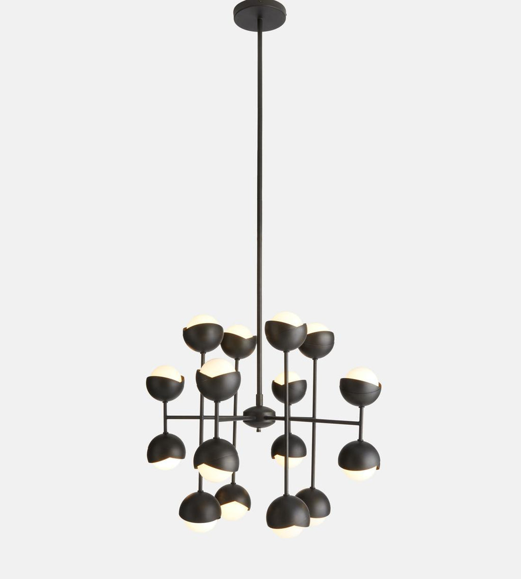 Seed Blackened Brass Chandelier 63-Inchh