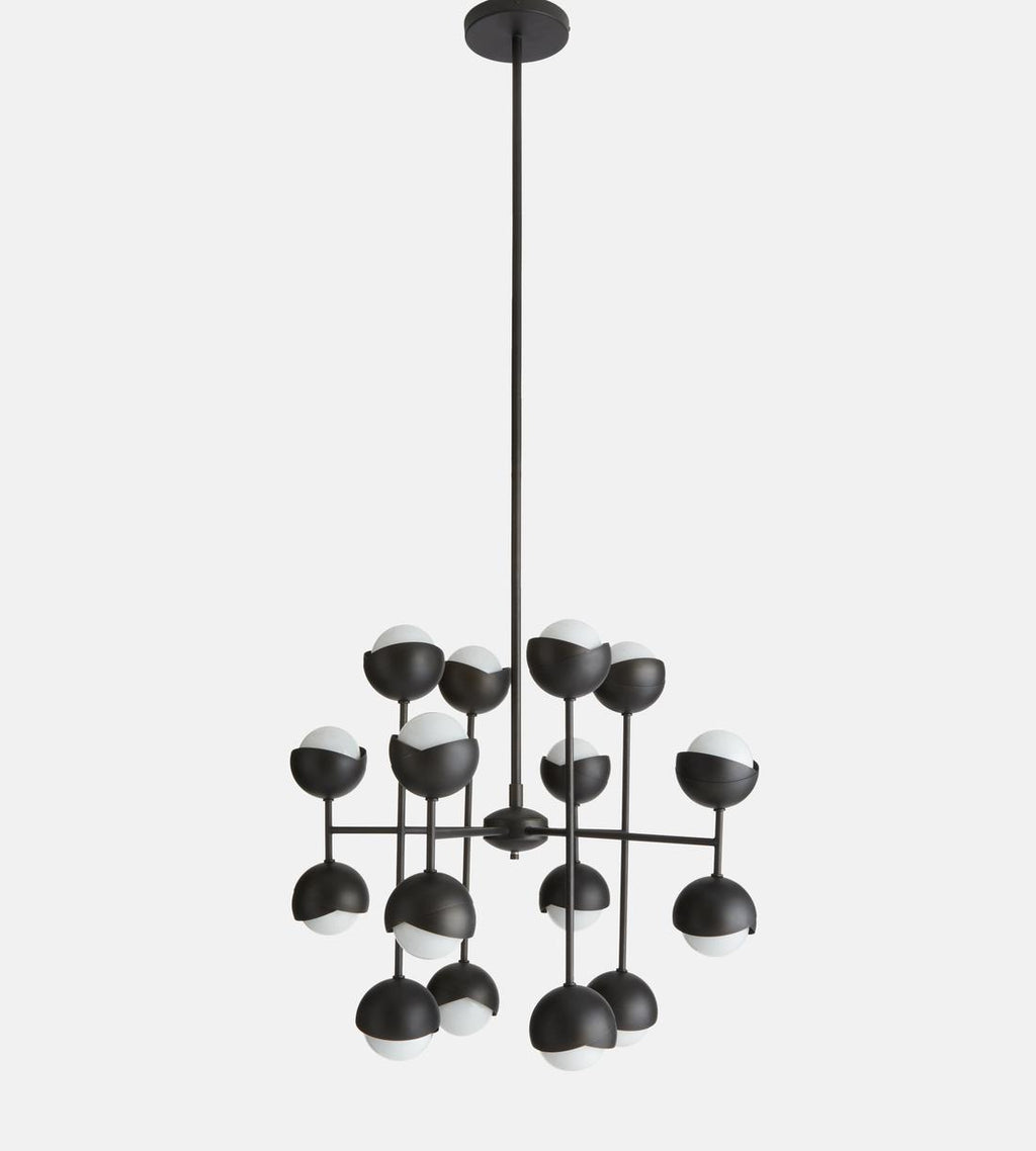 Seed Blackened Brass Chandelier 63-Inchh