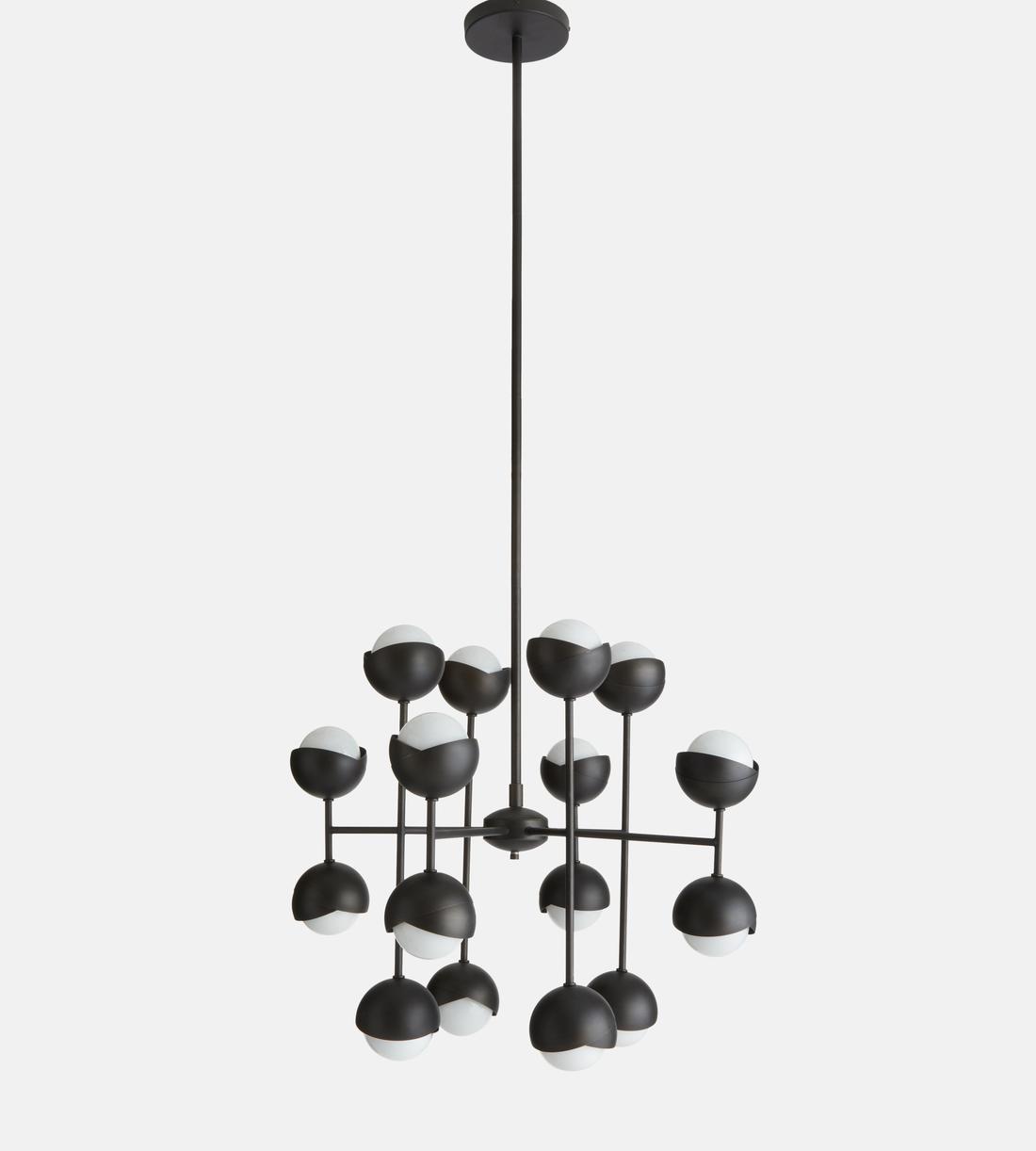 Seed Blackened Brass Chandelier 63-Inchh