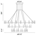 Iridesa 3 Tier Chandelier