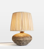 Ceramic Table Lamp with Linen Shade - Erhaus product image 1