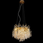 Organic Branch Round Penny Chandelier