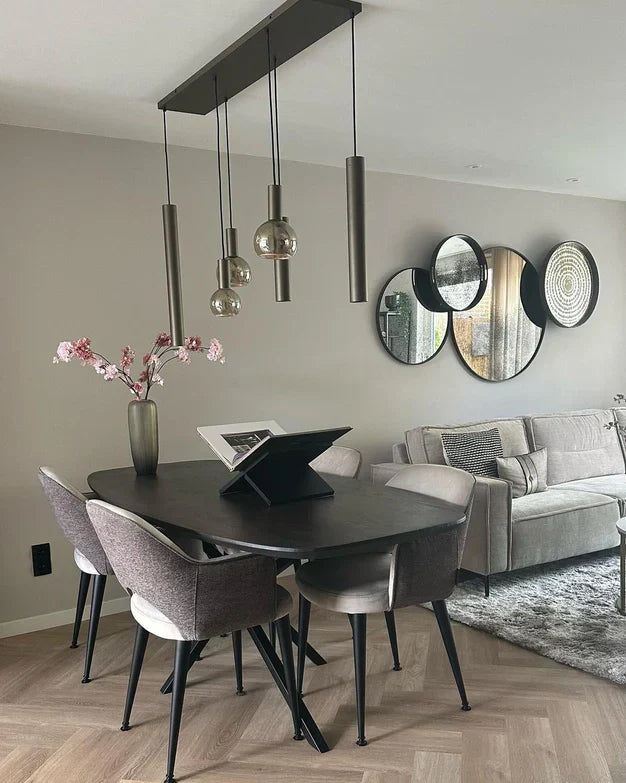 Modern Minimalist 6 / 7-Light Bulbs and Columns Pendant Chandelier for Dining Room