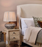 Ceramic Table Lamp with Linen Shade - Erhaus product image 2