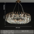 Luxurious K9 Crystal Chandelier Modern Ceiling Light Fixtures Set for Living Room / dining Room