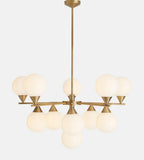 Spindle Glass Chandelier 35.4-Inchw