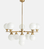 Spindle Glass Chandelier 35.4-Inchw