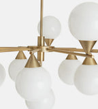 Spindle Glass Chandelier 35.4-Inchw