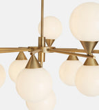 Spindle Glass Chandelier 35.4-Inchw