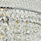 Kaler Elegant Luxury Living Room Three Tier Crystal Chandelier 30-Inch